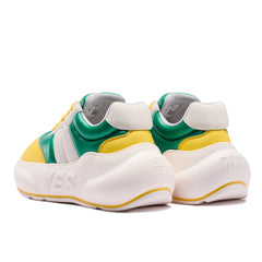Citrus Chunk – Green & Yellow Platform Sneakers