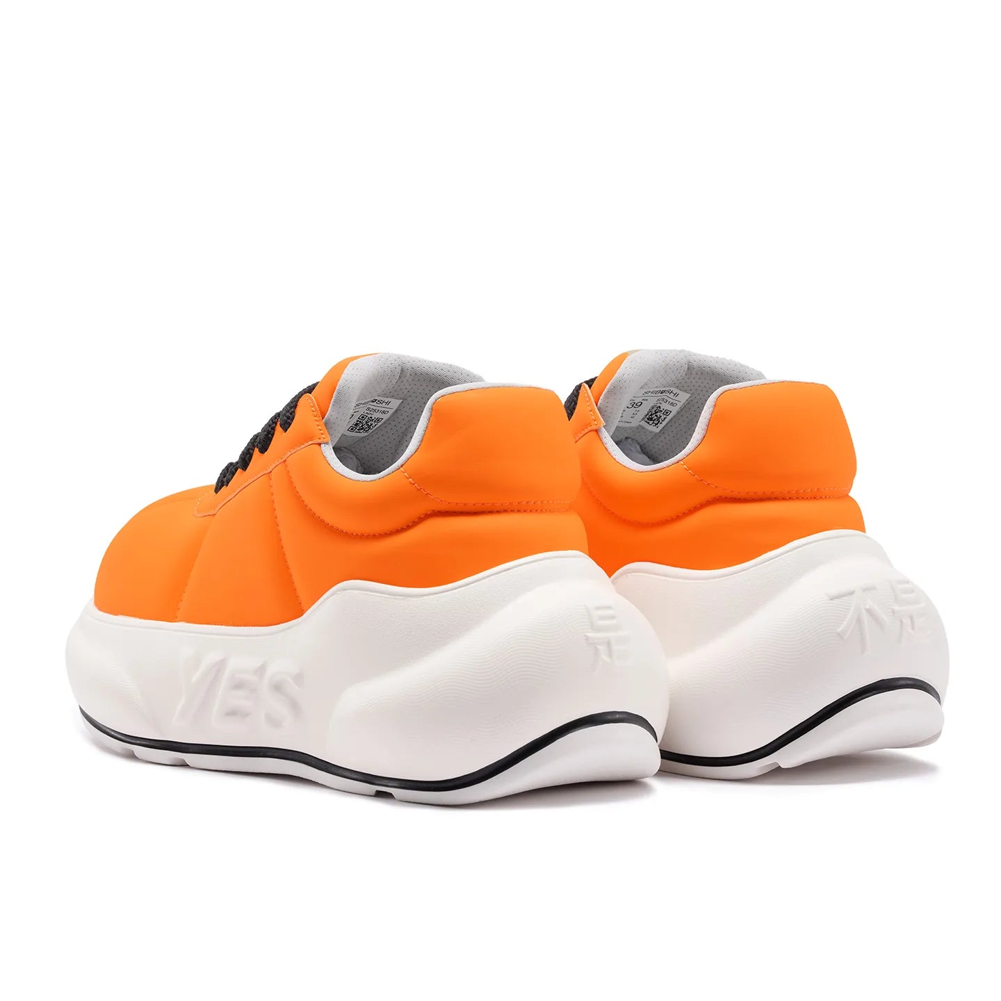 Tangerine Chunk – Orange Platform Sneakers