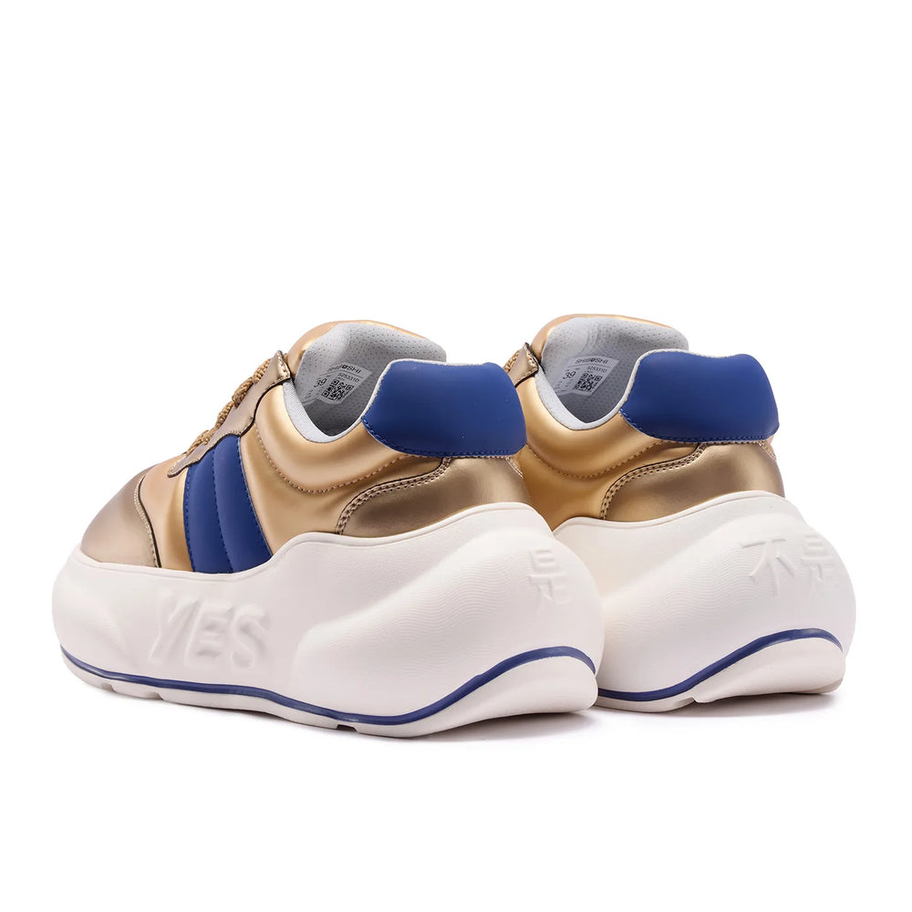 Gold Chunk – Metallic Gold Platform Sneakers