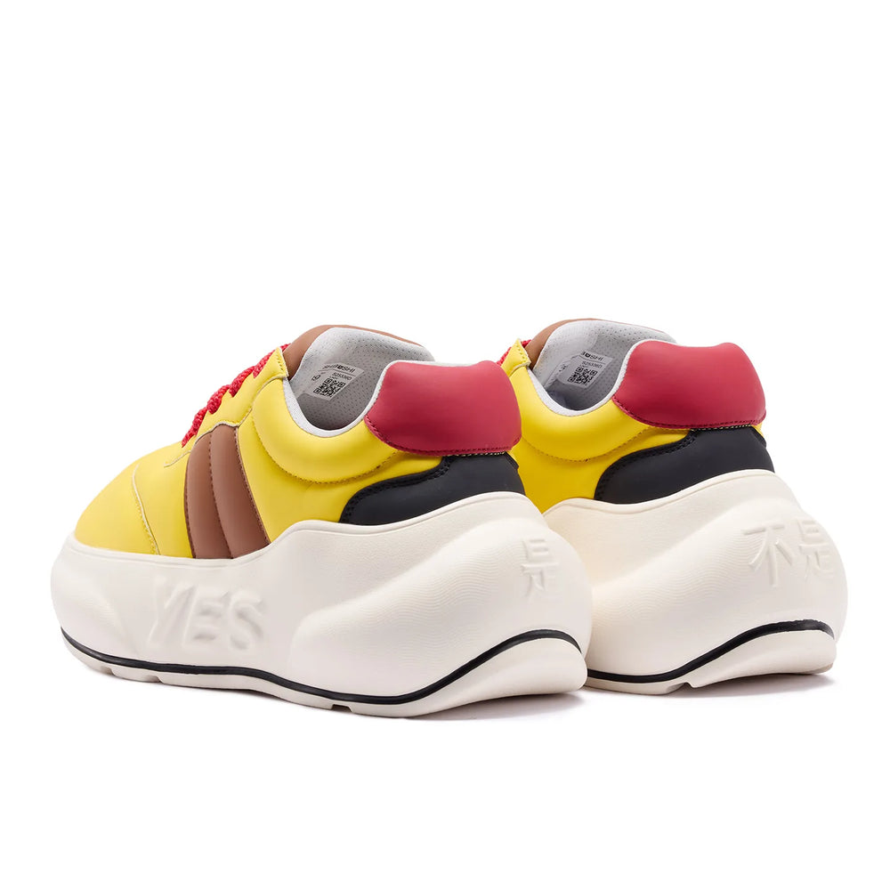 Solar Chunk – Yellow Platform Sneakers