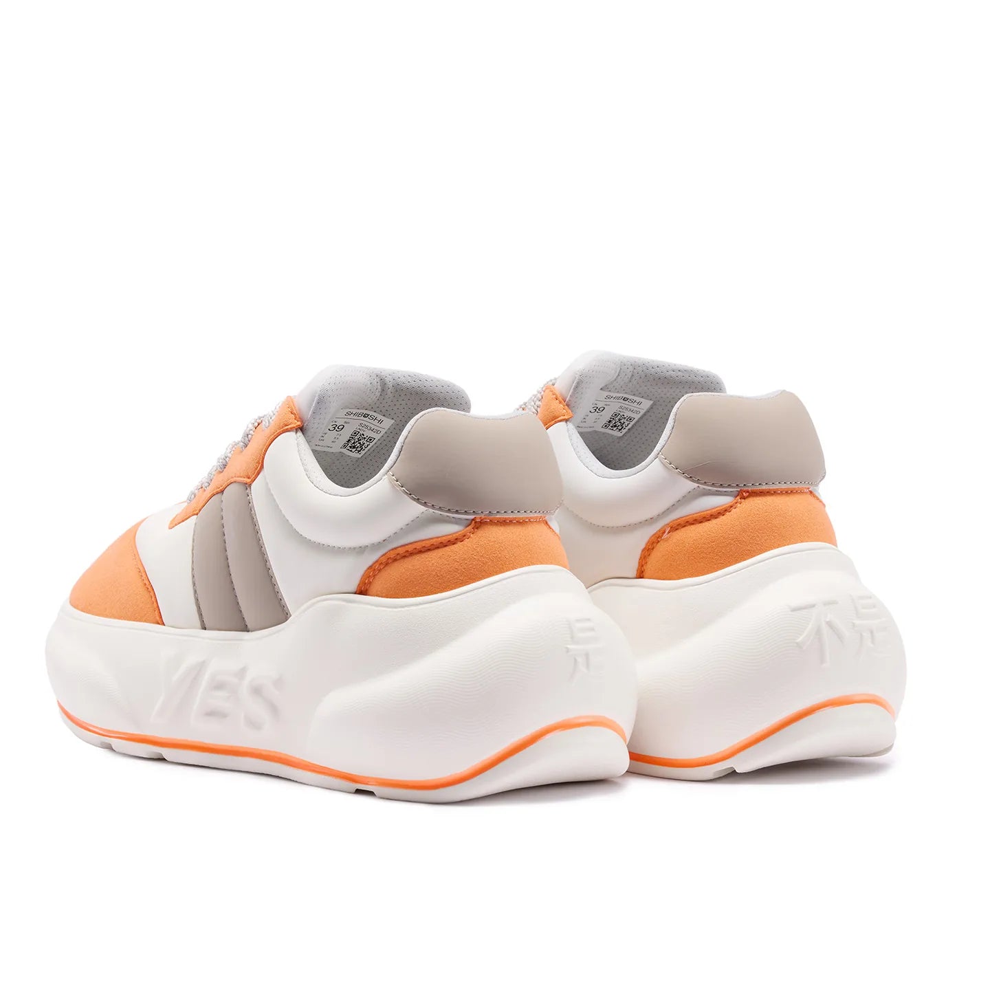 Clementine Chunk – Orange Platform Sneakers