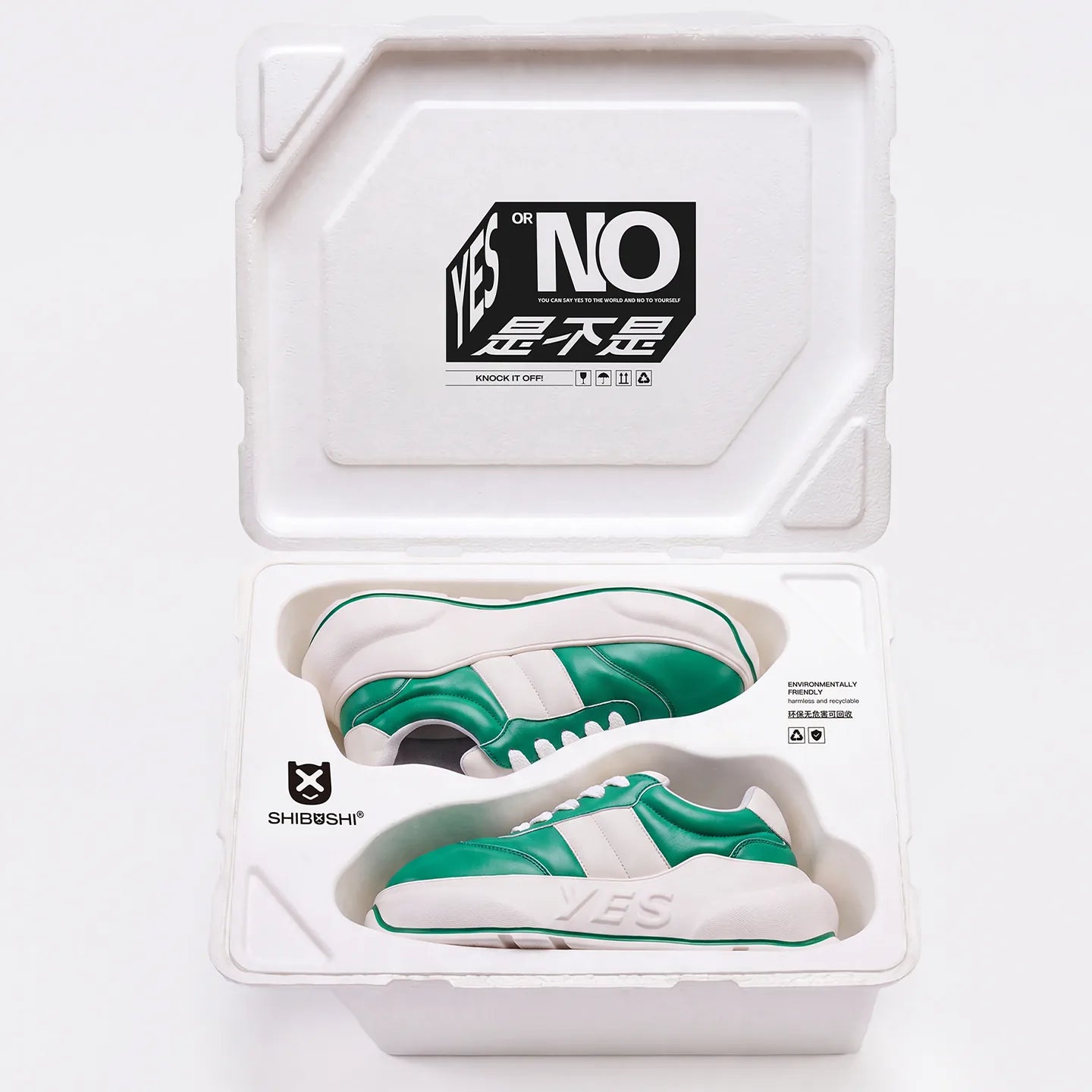 Jade Chunk – Green Platform Sneakers