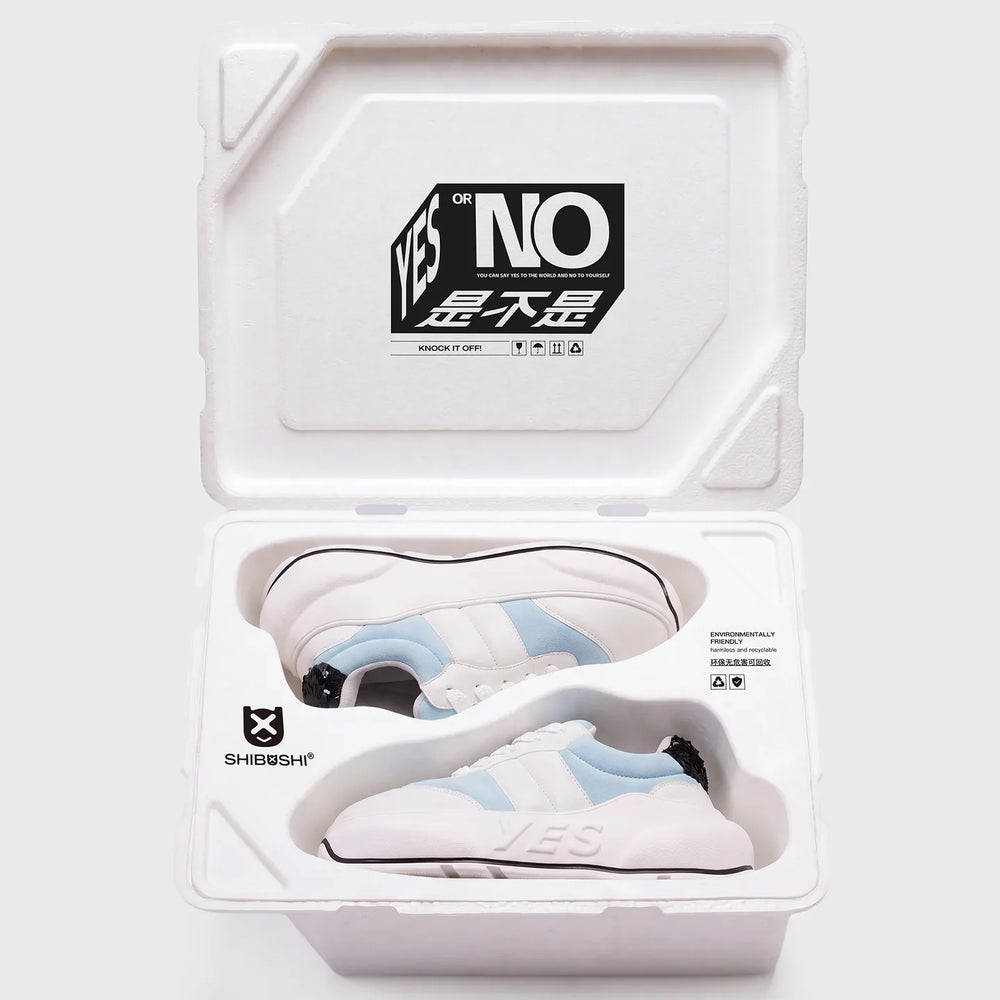 Aqua Chunk – Sneakers con plateau blu