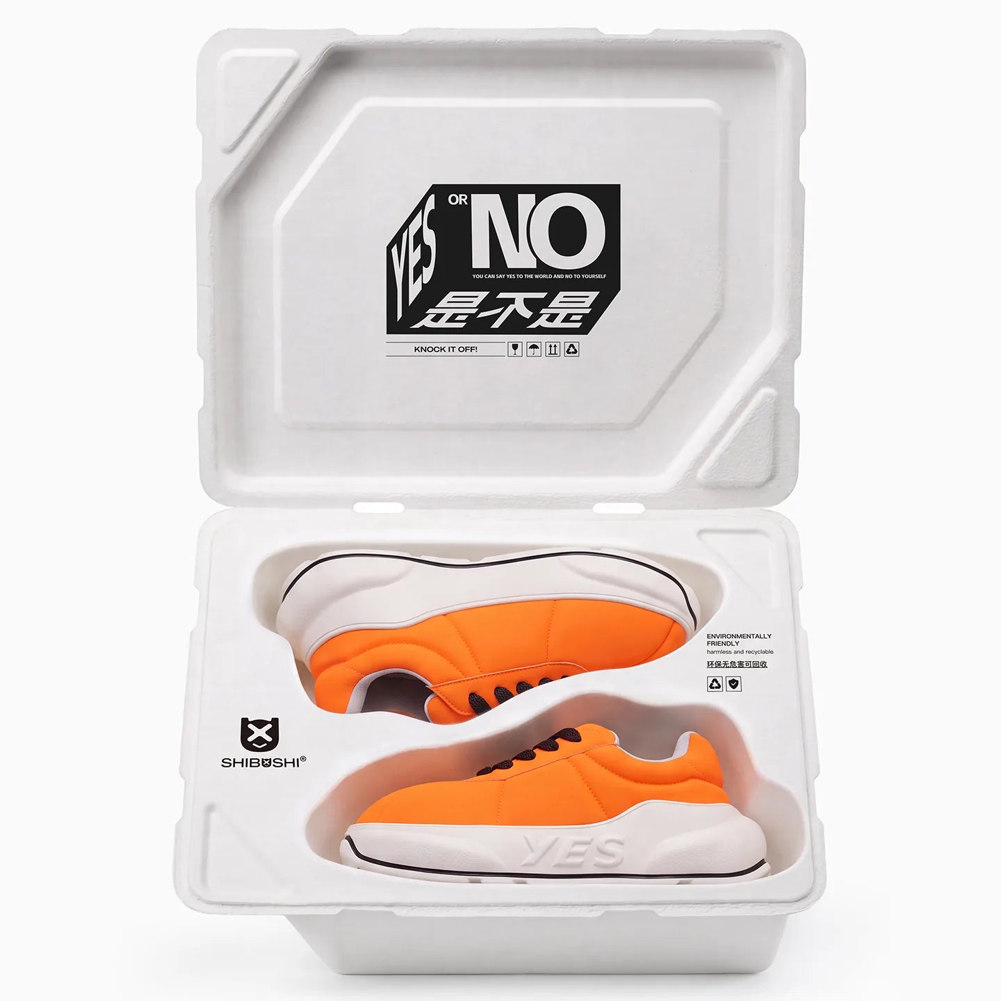 Tangerine Chunk – Orange Platform Sneakers