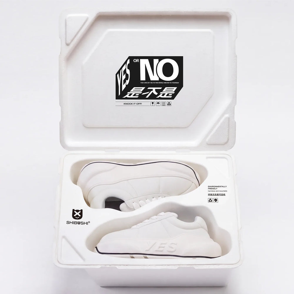 Alba Chunk – White Platform Sneakers