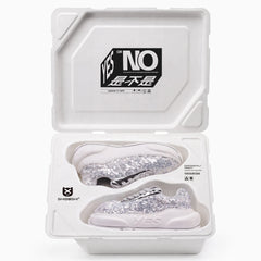 Glitter Silver Chunk – Silver Glitter Platform Sneakers