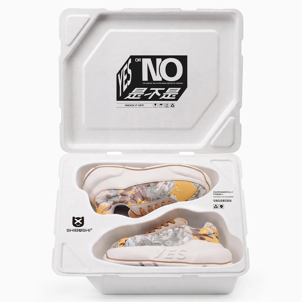 Floral Gold Chunk – Floral Gold Platform Sneakers