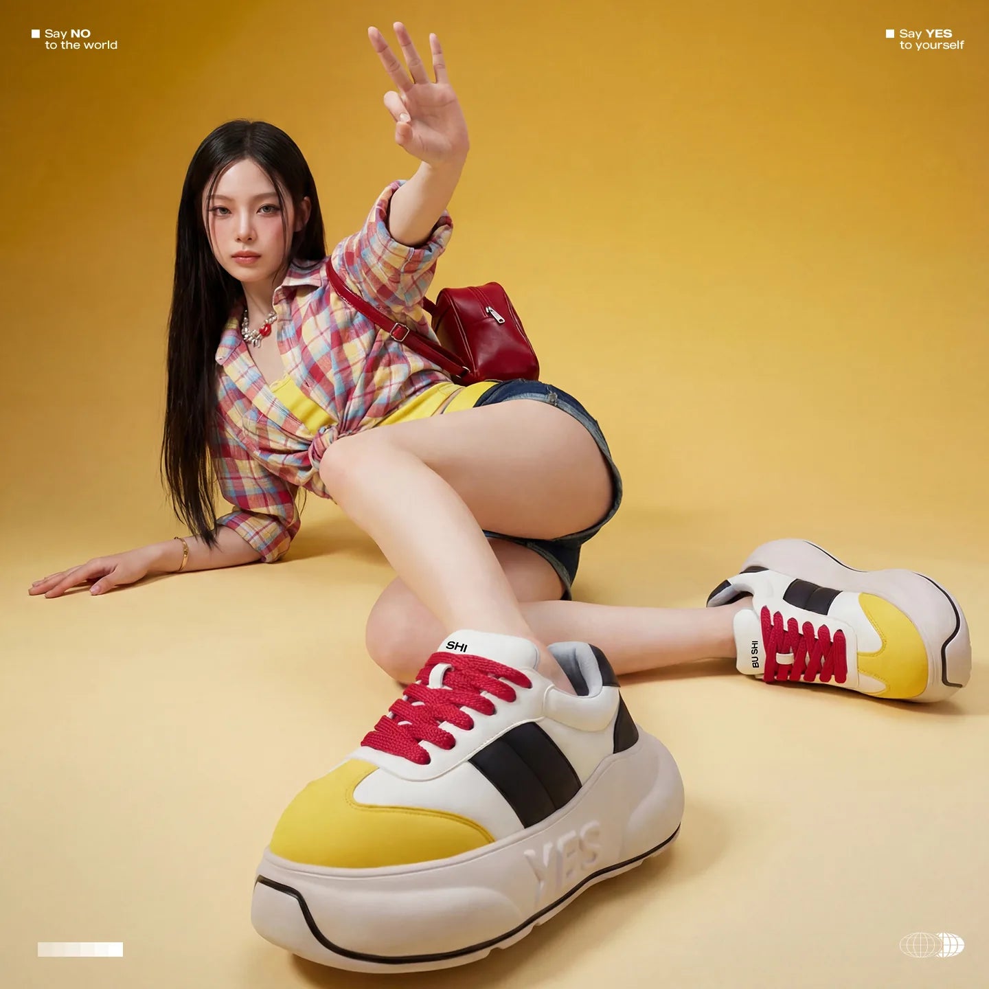 Primary Chunk – 컬러 블록 플랫폼 스니커즈