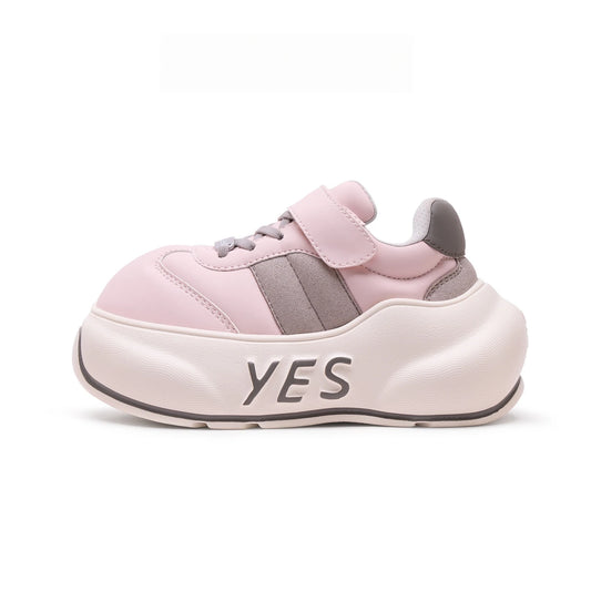 Petal Kids – Pink & Gray Chunky Sneakers