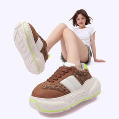 Chocolate Chunk – Sneakers con plateau marroni