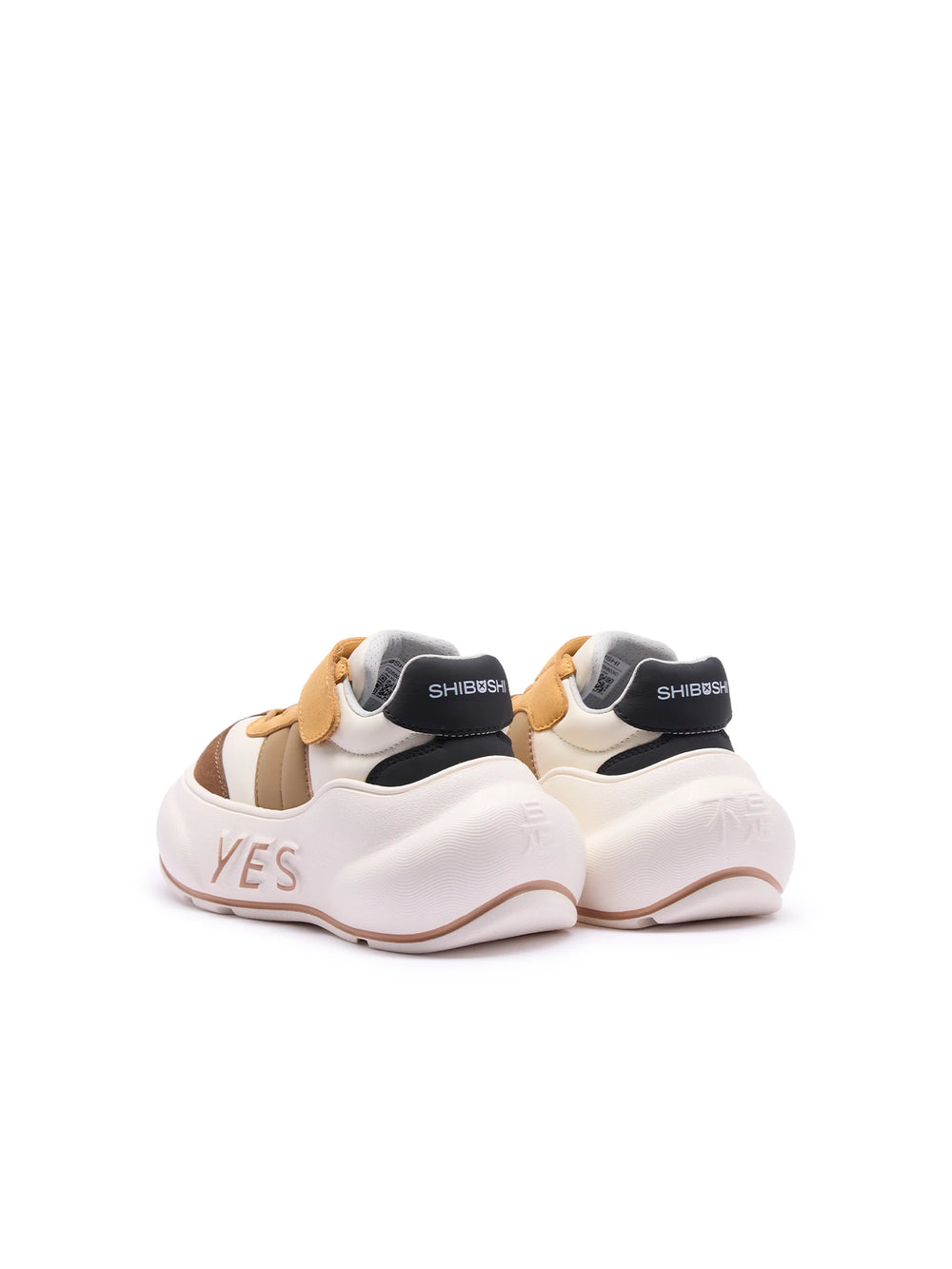 Cedar Kids – Tan & Brown Chunky Sneakers