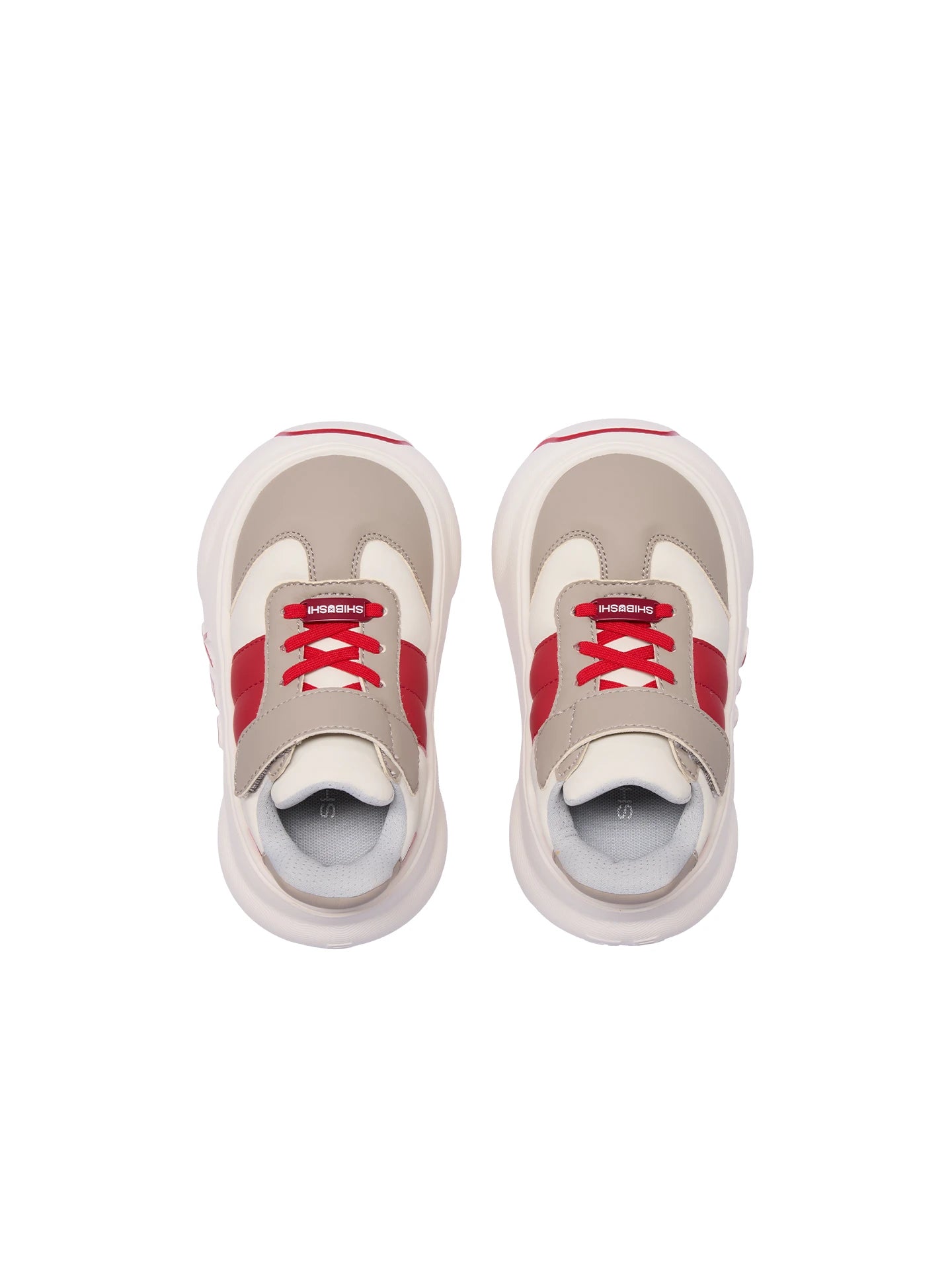 Rally Kids – Red & Gray Chunky Sneakers