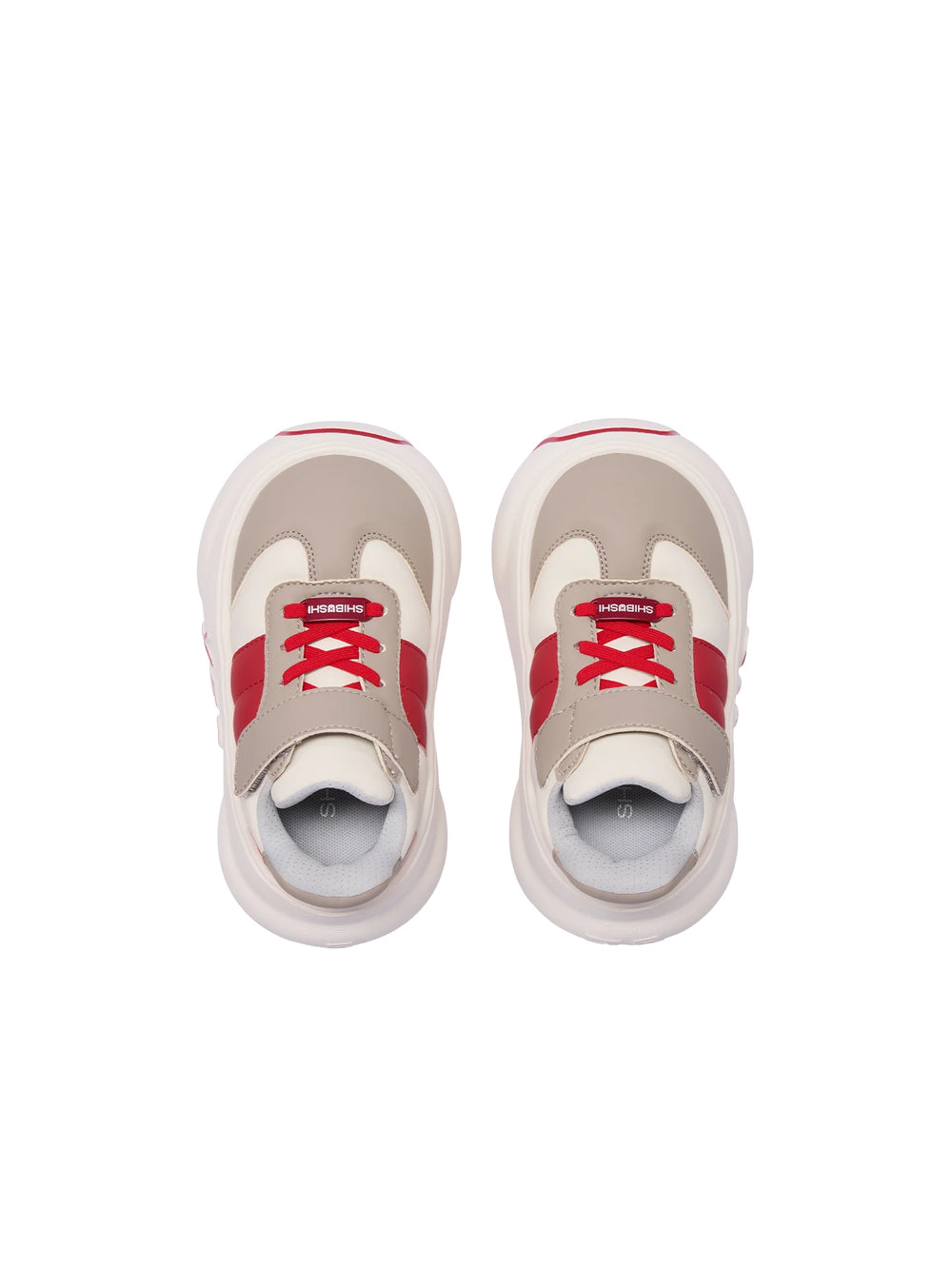 Rally Kids – Red & Gray Chunky Sneakers