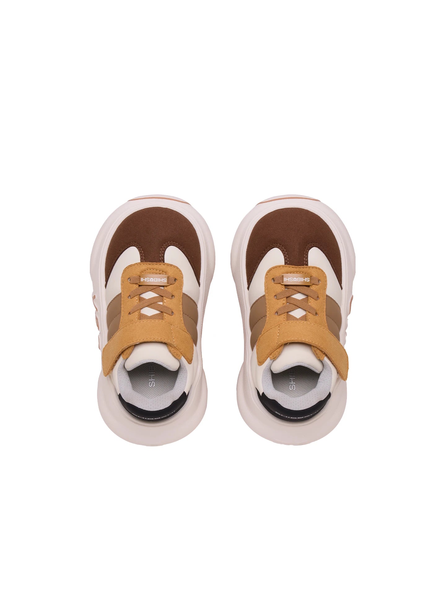 Cedar Kids – Tan & Brown Chunky Sneakers