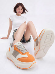 Clementine Chunk – Orange Platform Sneakers