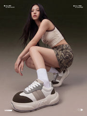 Sage Chunk – Sage Green Platform Sneakers
