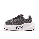 Bronze Noir Chunk – Black & Bronze Platform Sneakers