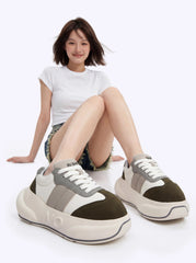 Sage Chunk – Sage Green Platform Sneakers