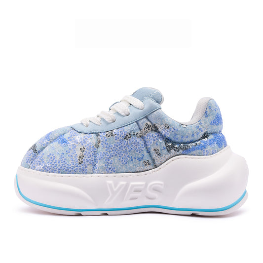 Bead Embroidery Chunk – Beaded Embroidered Platform Sneakers