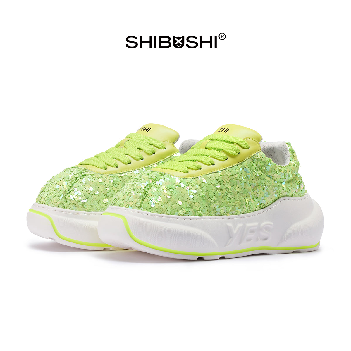 Glitter Lime Chunk