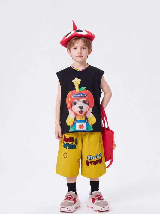 Rally Kids – Red & Gray Chunky Sneakers