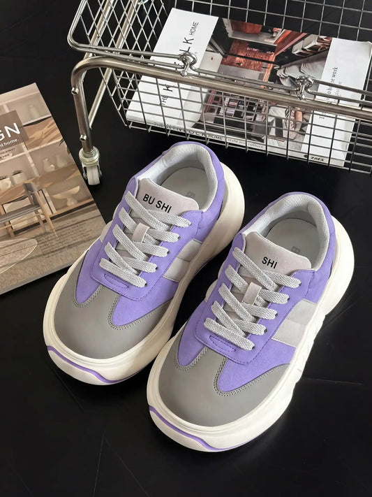 Lavender Chunk – Lilla plateausneakers