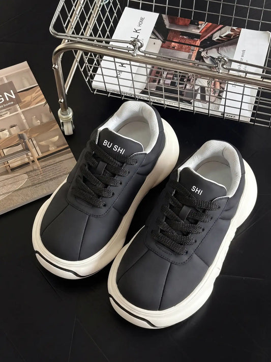 Black Chunk – Black Platform Sneakers