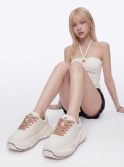 Cream Chunk – Cream Platform Sneakers