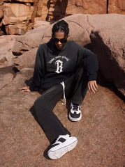 Panda Chunk – Black & White Platform Sneakers