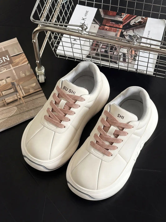 Cream Chunk – Cream Platform Sneakers