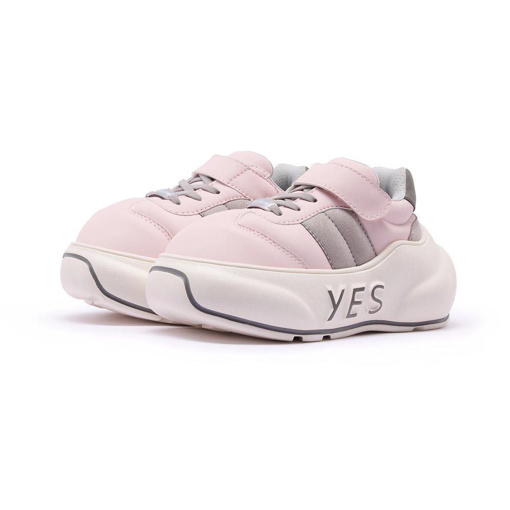 Petal Kids – Pink & Gray Chunky Sneakers