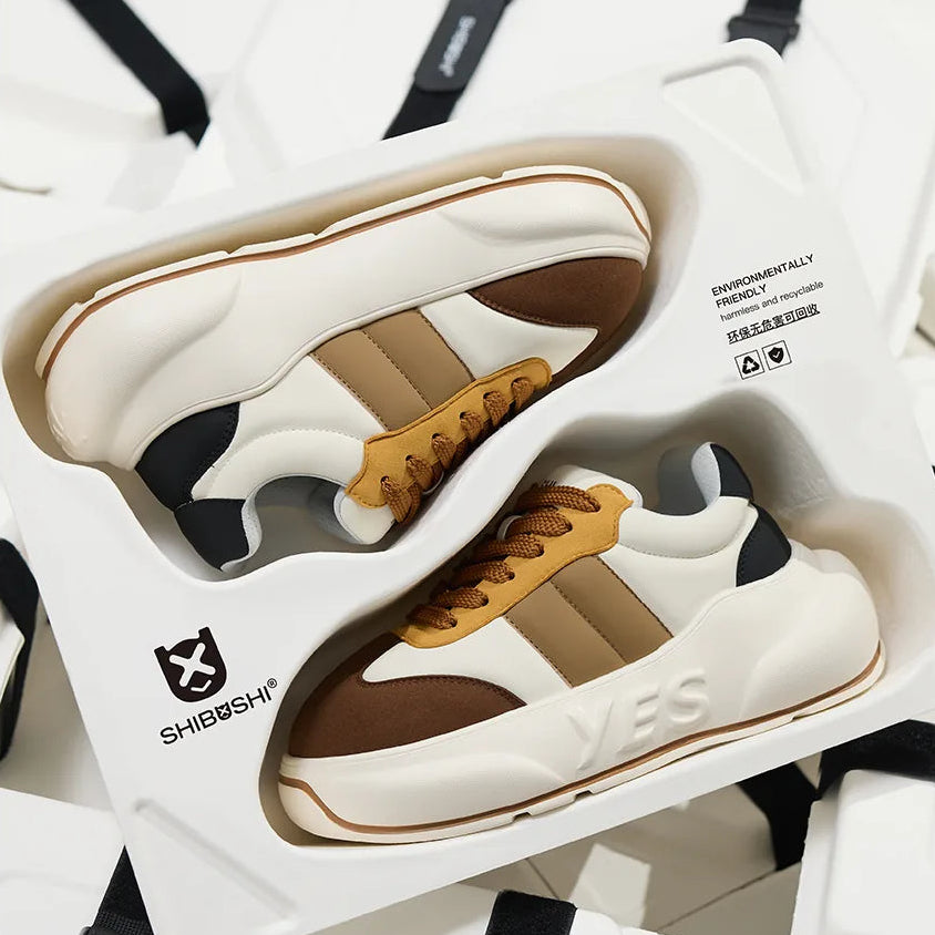 Mocha Chunk – Brown Platform Sneakers
