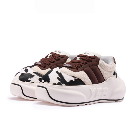 Cow Chunk – Cow Print Platform Sneakers