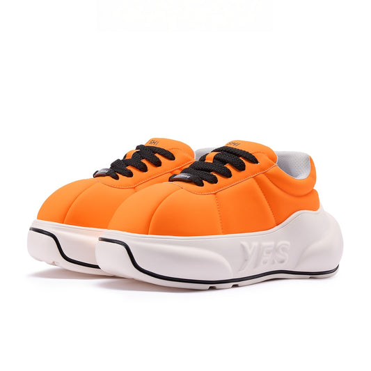 Tangerine Chunk – Orange Platform Sneakers