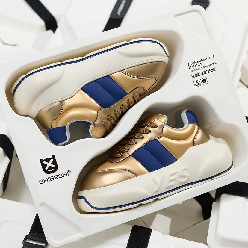 Gold Chunk – Metallic Gold Platform Sneakers