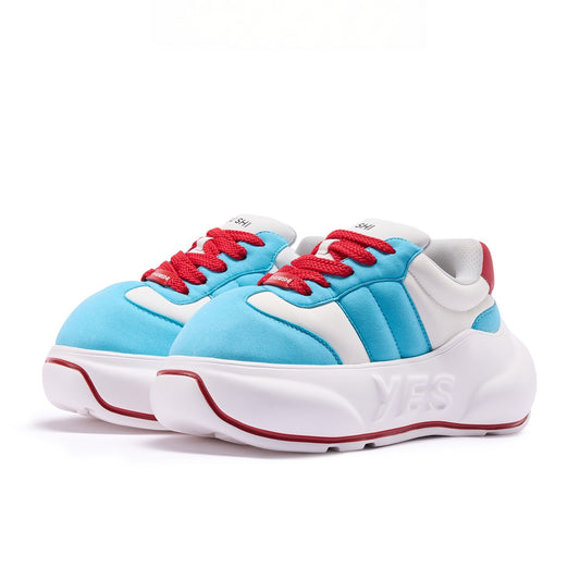 Cyan Chunk – Cyan Blue Platform Sneakers
