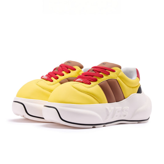 Solar Chunk – Yellow Platform Sneakers