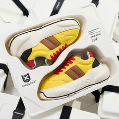 Solar Chunk – Yellow Platform Sneakers