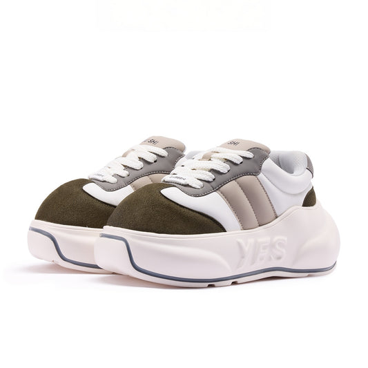 Sage Chunk – Sage Green Platform Sneakers