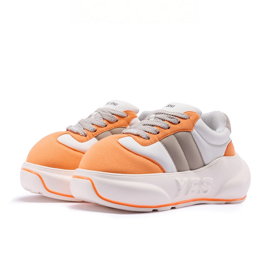 Clementine Chunk – Orange Platform Sneakers