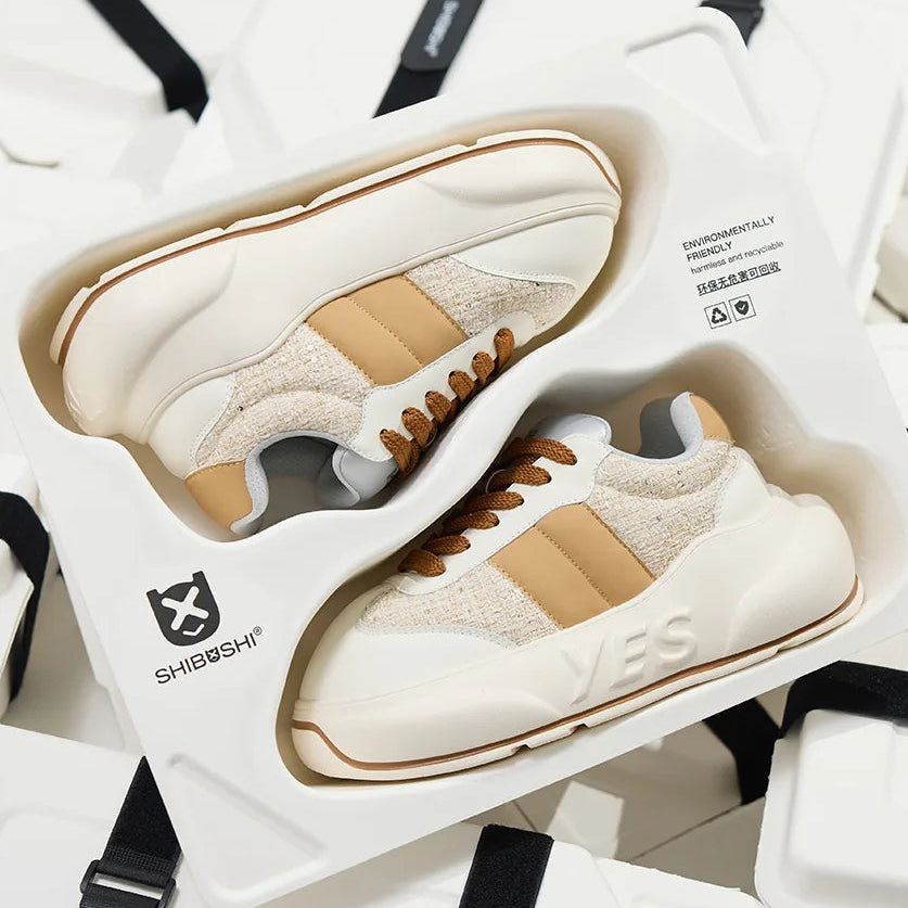 Sand Chunk – Sneakers cu platformă bej