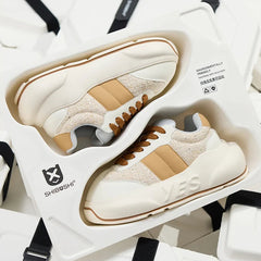 Sand Chunk – Sneakers cu platformă bej