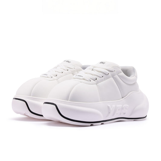 Alba Chunk – White Platform Sneakers
