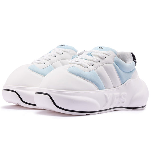 Aqua Chunk – Blue Platform Sneakers