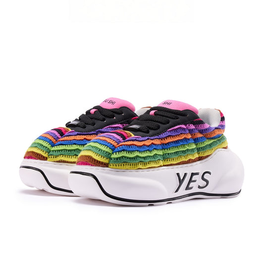 Spectrum Chunk – Multicolor Platform Sneakers