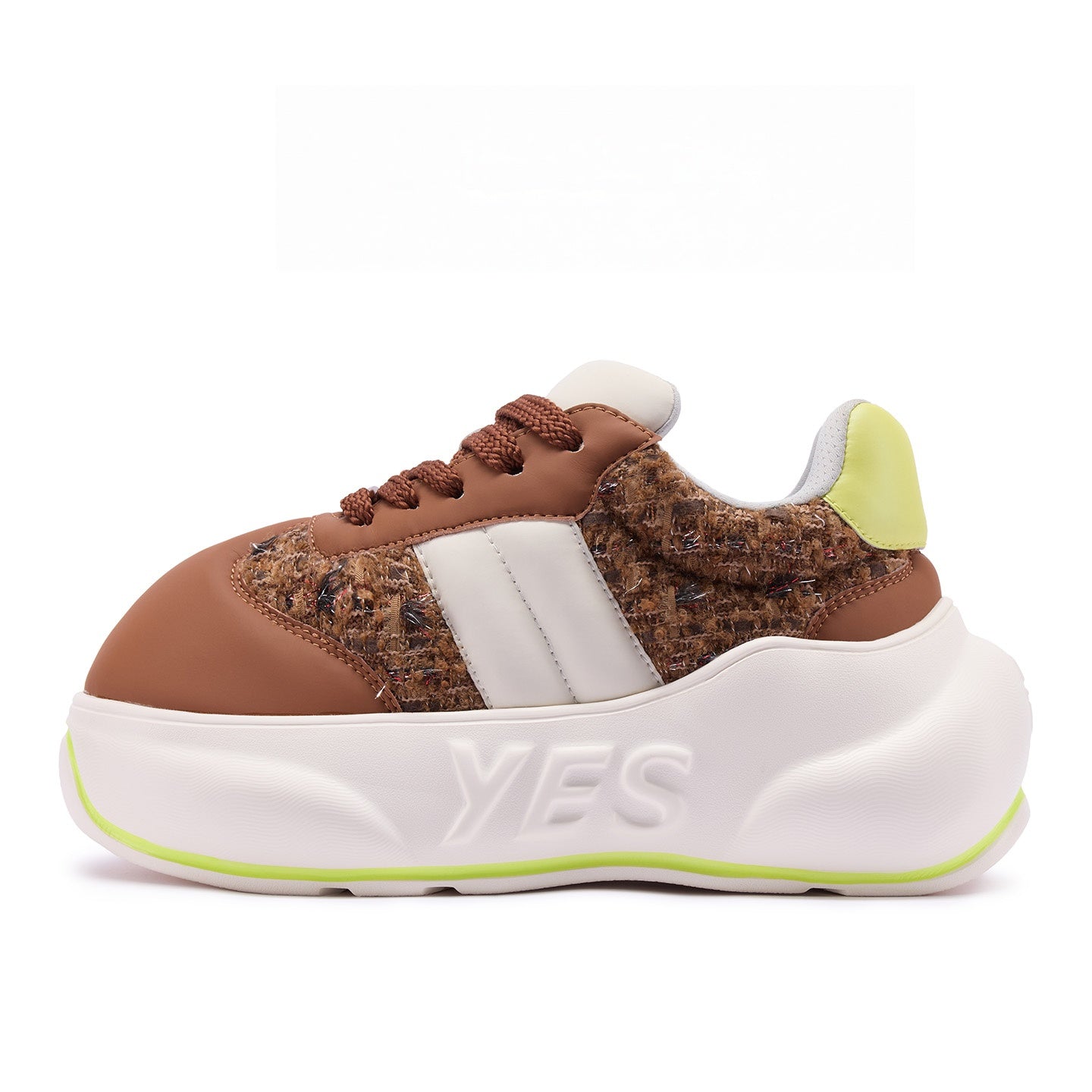 Chocolate Chunk – Brown Platform Sneakers