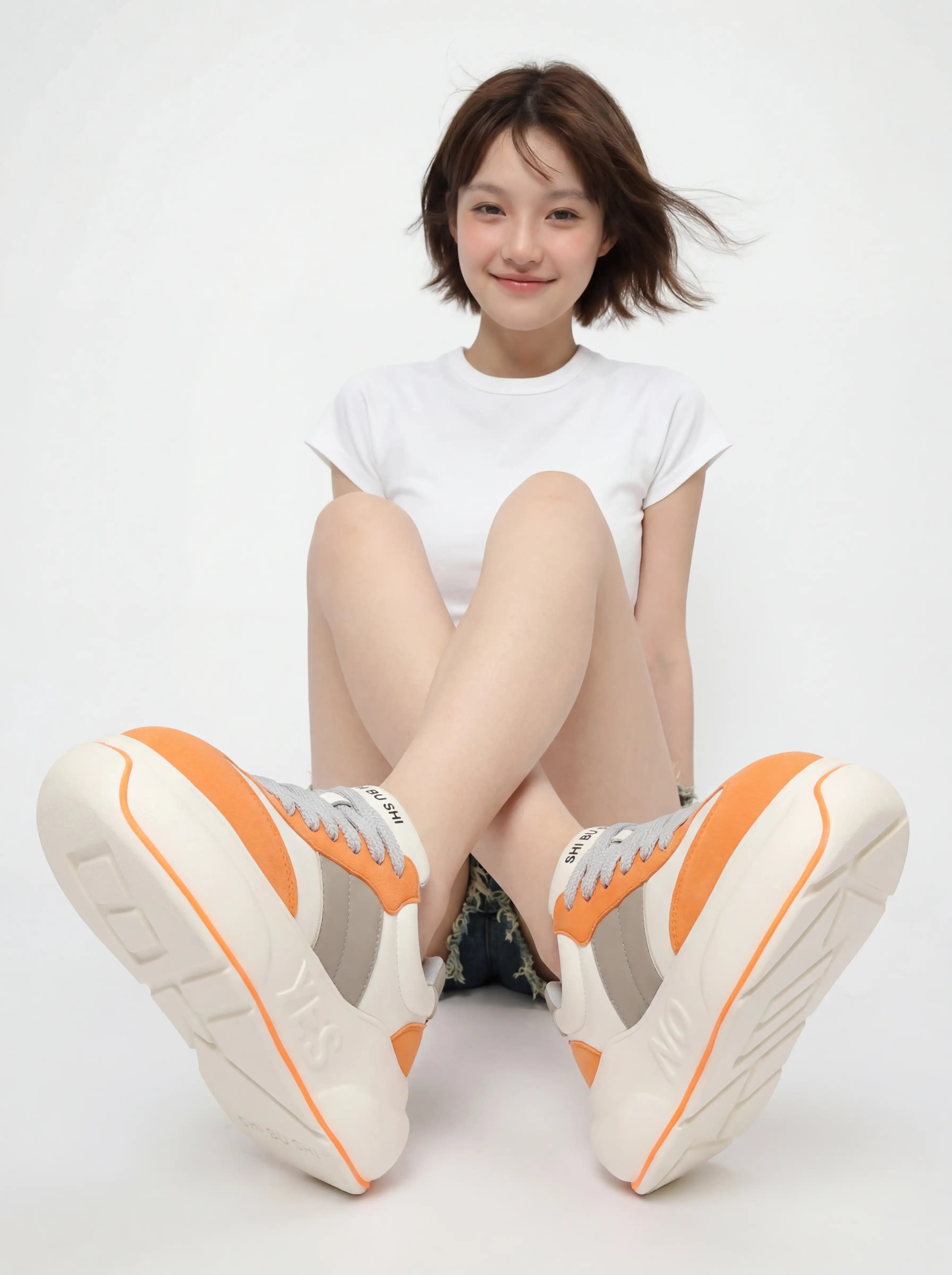 Clementine Chunk – Orange Platform Sneakers