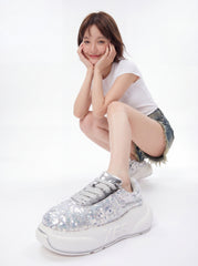 Glitter Silver Chunk